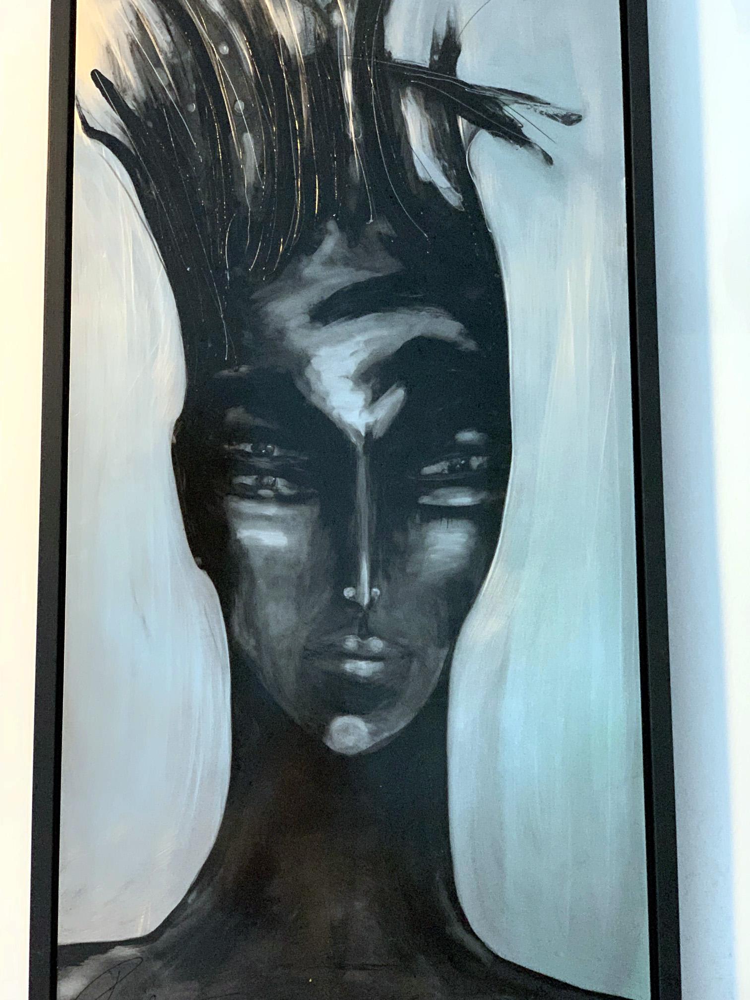 Modern Framed Contemporary Painting by Marie-Josée Roy For Sale