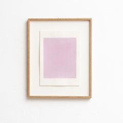 Framed Contemporary Watercolor by Enrico Della Torre – Minimalist Art, 2015