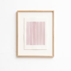 Framed Contemporary Watercolor by Enrico Della Torre – Minimalist Art, 2015