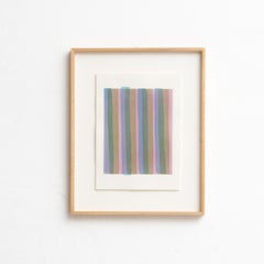 Framed Contemporary Watercolor by Enrico Della Torre – Minimalist Art, 2015