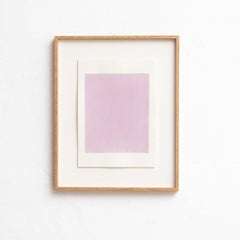 Aquarelle contemporaine encadrée d'Enrico Della Torre - Art minimaliste, 2015