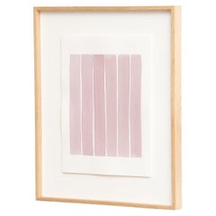 Framed Contemporary Watercolor by Enrico Della Torre – Minimalist Art, 2015