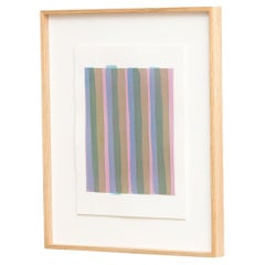 Aquarelle contemporaine encadrée d'Enrico Della Torre - Art minimaliste, 2015