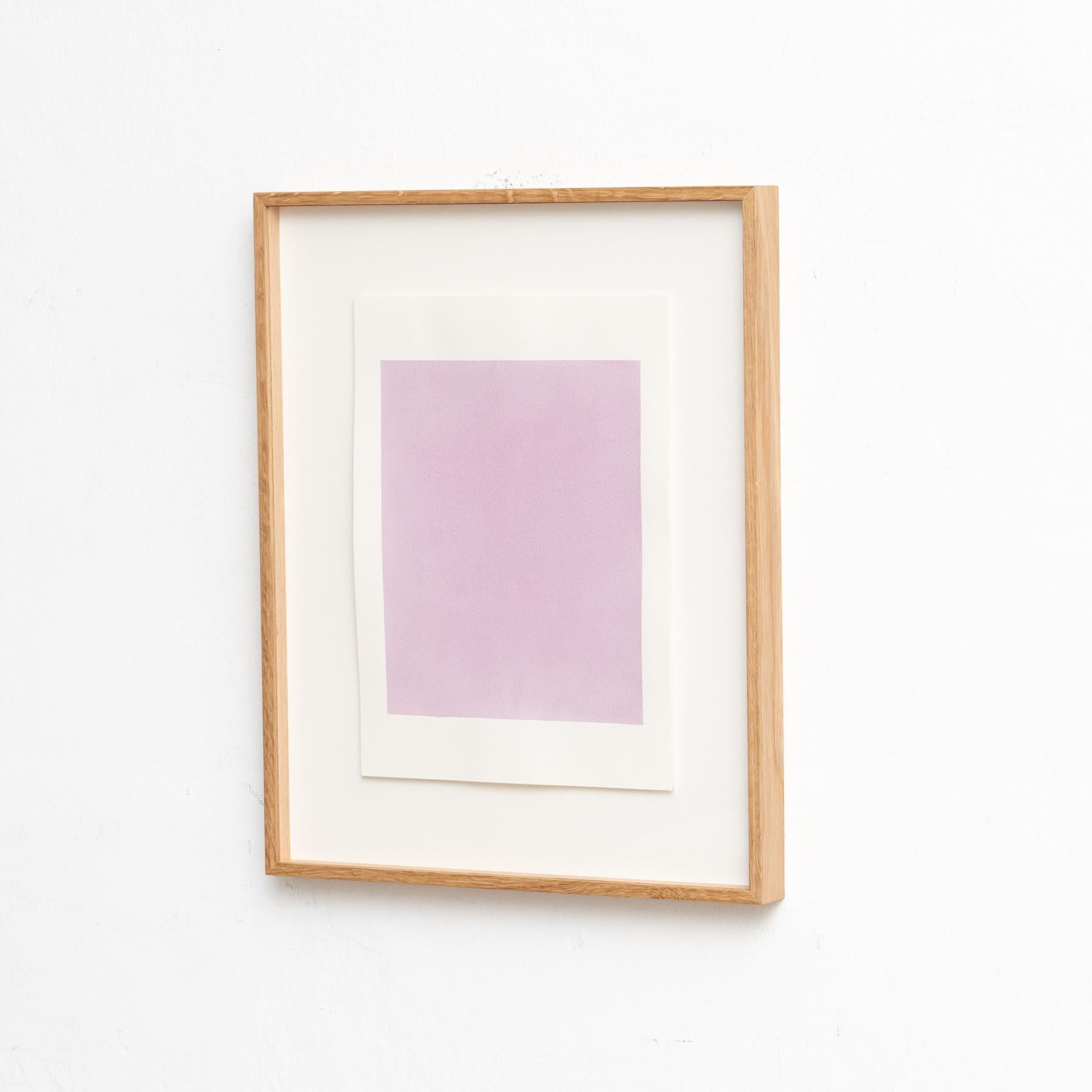 Gerahmtes Contemporary Aquarell von Enrico Della Torre - Minimalistische Kunst, 2015 (Moderne der Mitte des Jahrhunderts) im Angebot