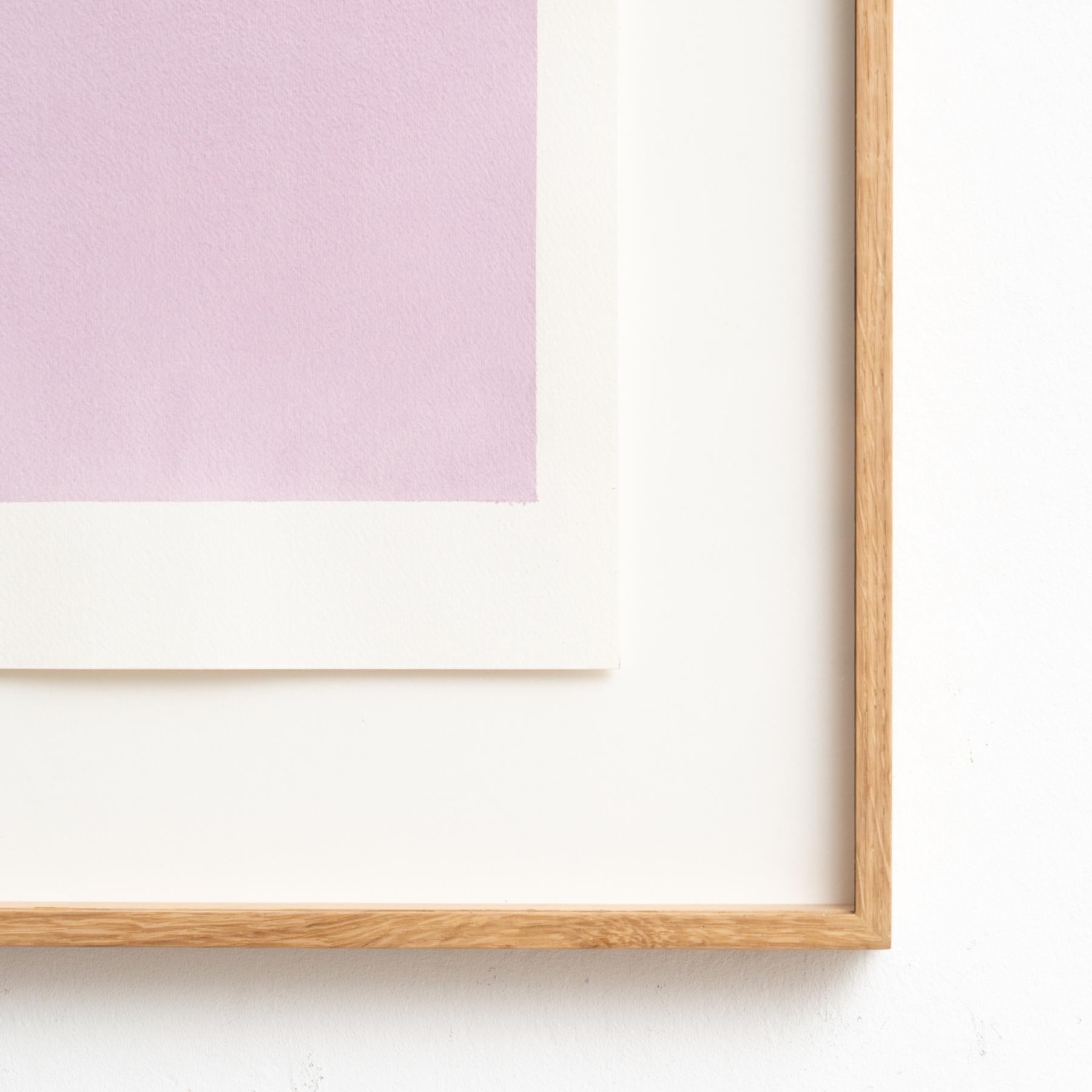 Gerahmtes Contemporary Aquarell von Enrico Della Torre - Minimalistische Kunst, 2015 im Zustand „Gut“ im Angebot in Barcelona, Barcelona