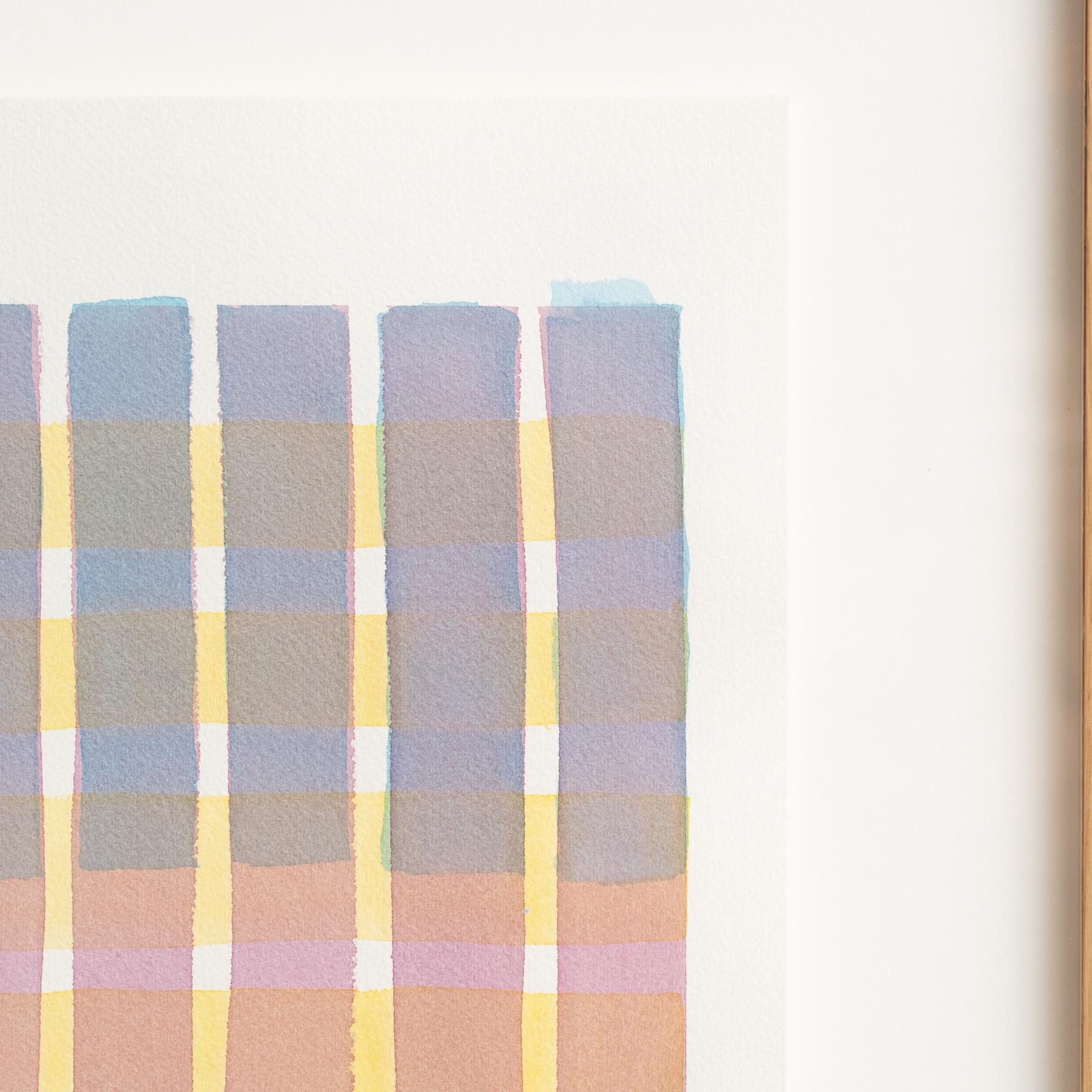 Paper Framed Contemporary Watercolor by Enrico Della Torre – Minimalist Art, 2015 For Sale