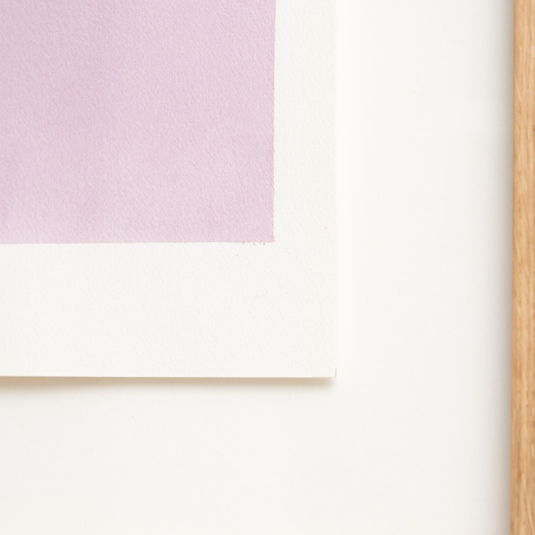 Gerahmtes Contemporary Aquarell von Enrico Della Torre - Minimalistische Kunst, 2015 (Papier) im Angebot