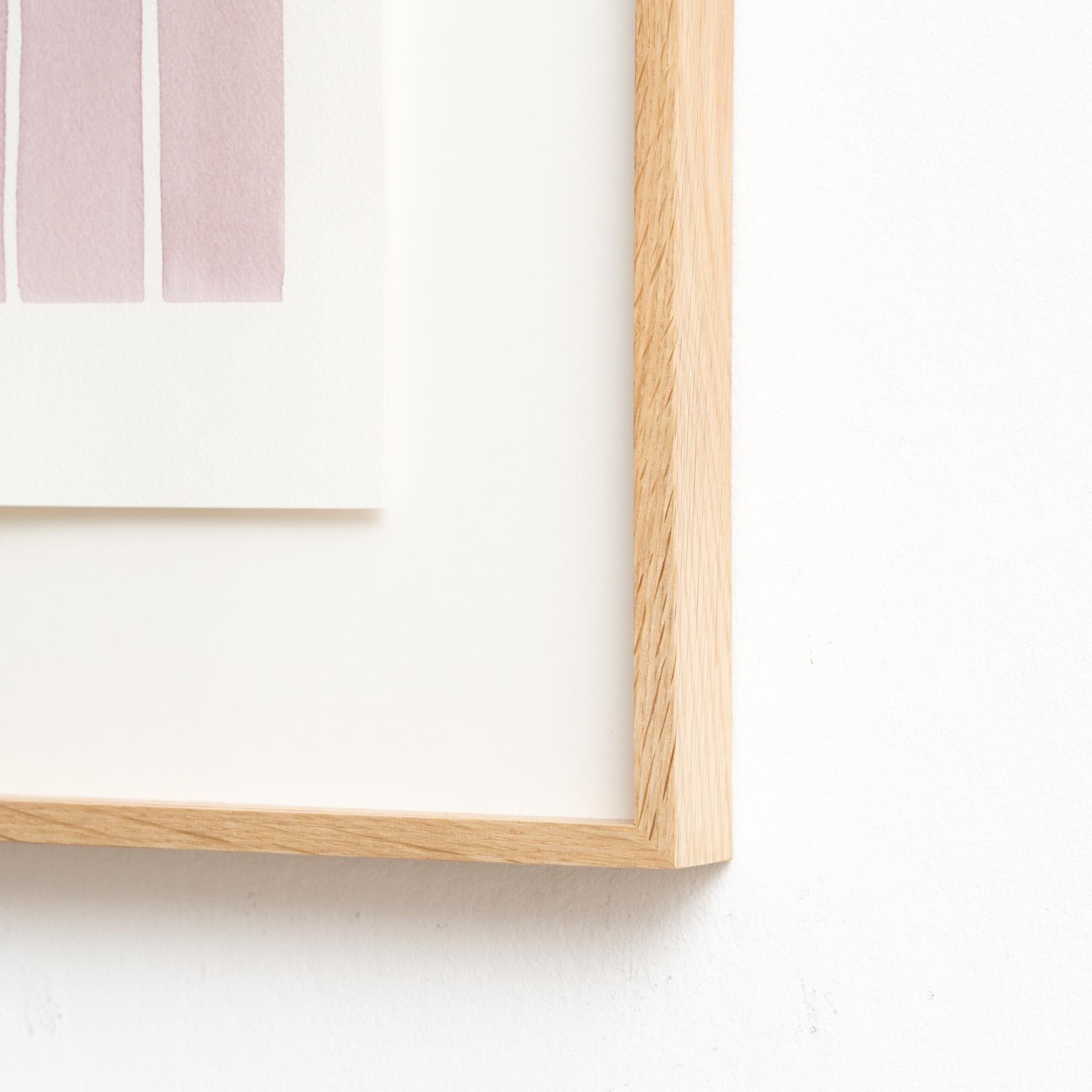 Gerahmtes Contemporary Aquarell von Enrico Della Torre - Minimalistische Kunst, 2015 (Papier) im Angebot