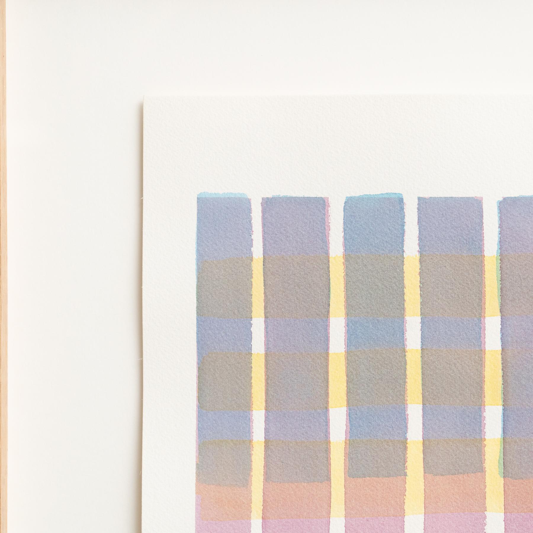 Framed Contemporary Watercolor by Enrico Della Torre – Minimalist Art, 2015 For Sale 1