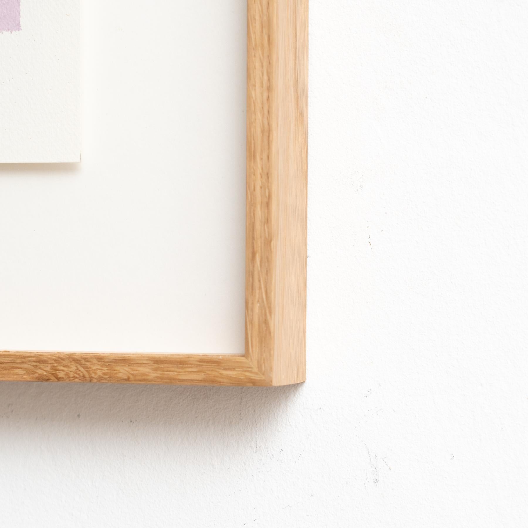 Gerahmtes Contemporary Aquarell von Enrico Della Torre - Minimalistische Kunst, 2015 im Angebot 1