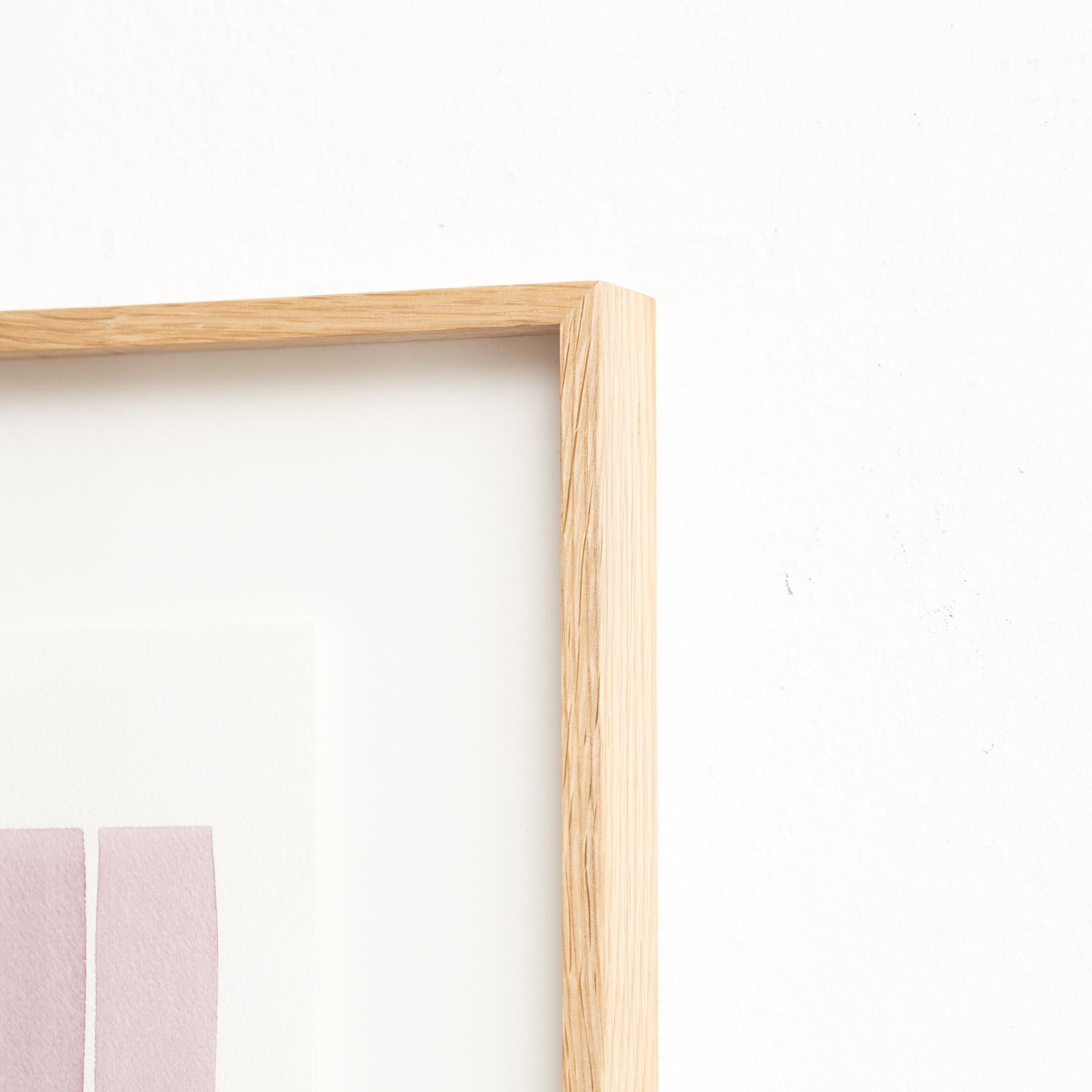 Gerahmtes Contemporary Aquarell von Enrico Della Torre - Minimalistische Kunst, 2015 im Angebot 1