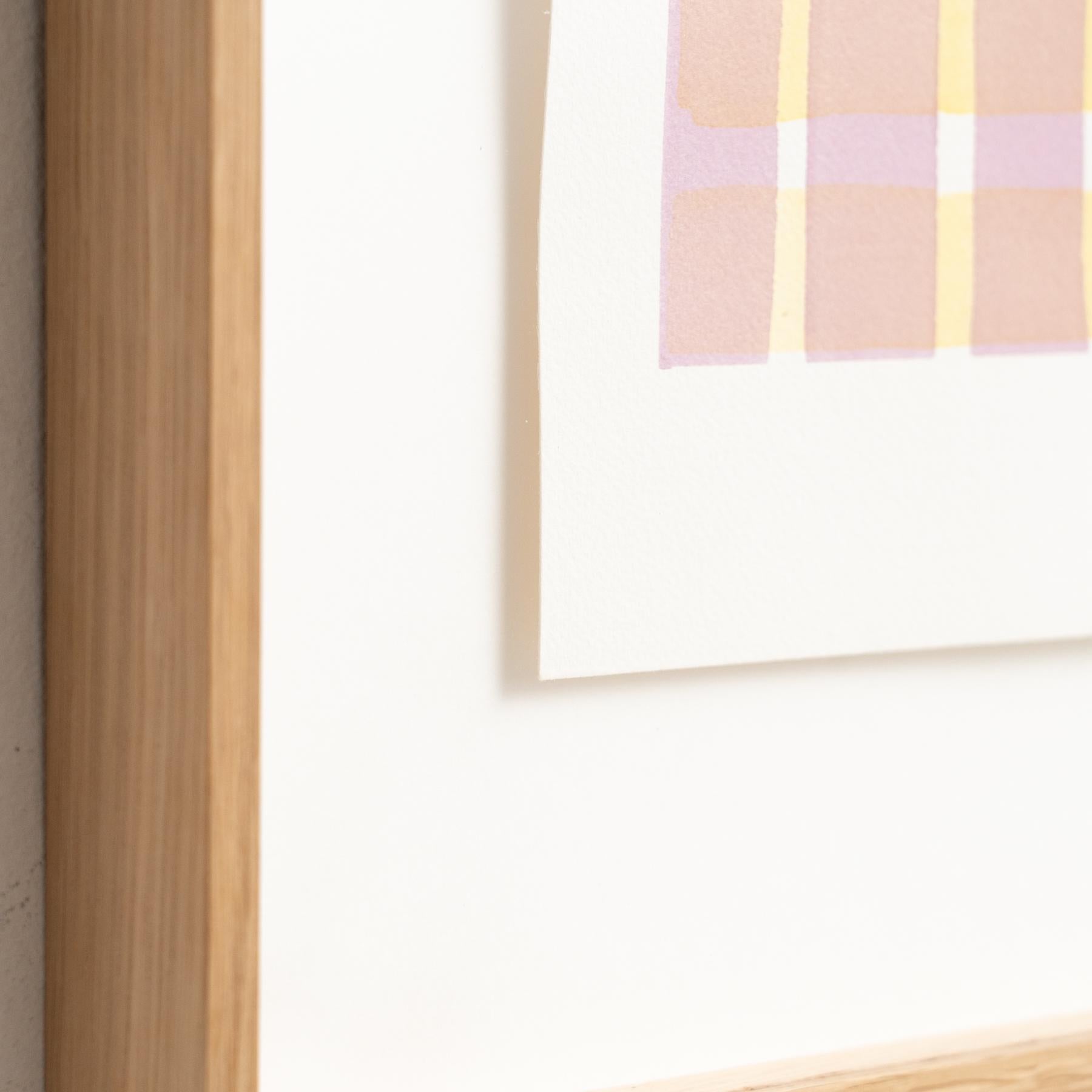 Framed Contemporary Watercolor by Enrico Della Torre – Minimalist Art, 2015 For Sale 3