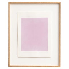 Aquarelle contemporaine encadrée d'Enrico Della Torre - Art minimaliste, 2015