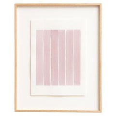 Framed Contemporary Watercolor by Enrico Della Torre – Minimalist Art, 2015