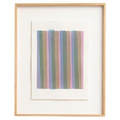 Aquarelle contemporaine encadrée d'Enrico Della Torre - Art minimaliste, 2015