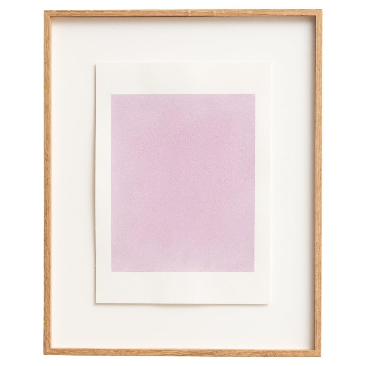 Framed Contemporary Watercolor by Enrico Della Torre – Minimalist Art, 2015