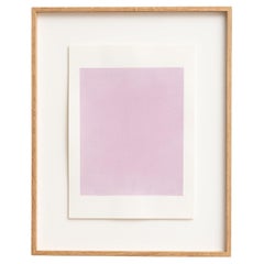 Aquarelle contemporaine encadrée d'Enrico Della Torre - Art minimaliste, 2015