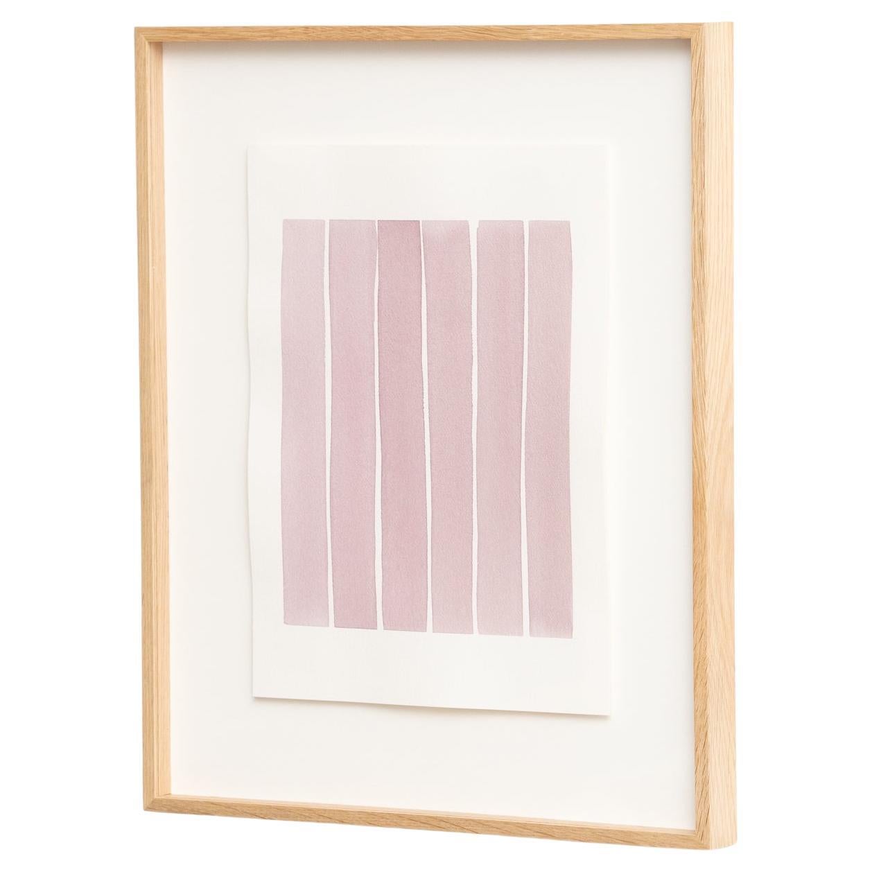 Framed Contemporary Watercolor by Enrico Della Torre – Minimalist Art, 2015