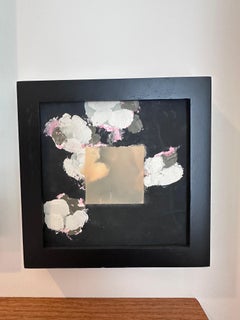 Framed Cotton On Dark Background with Wax Square George Marks Painting