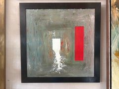 Framed Cubist Abstract Painting