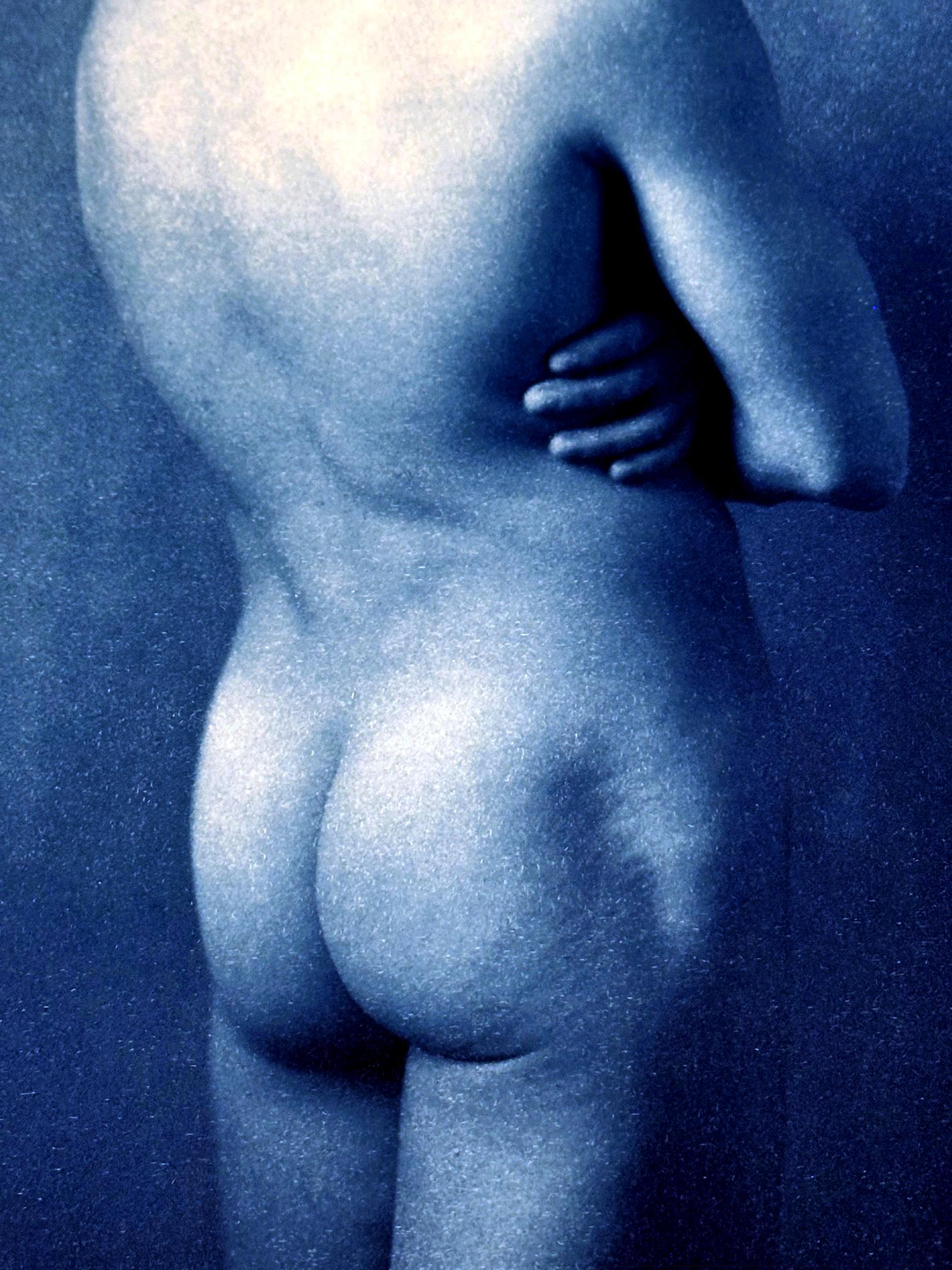 Gerahmte Cyanotyp-Fotografie von John Patrick Dugdale im Zustand „Gut“ im Angebot in Atlanta, GA