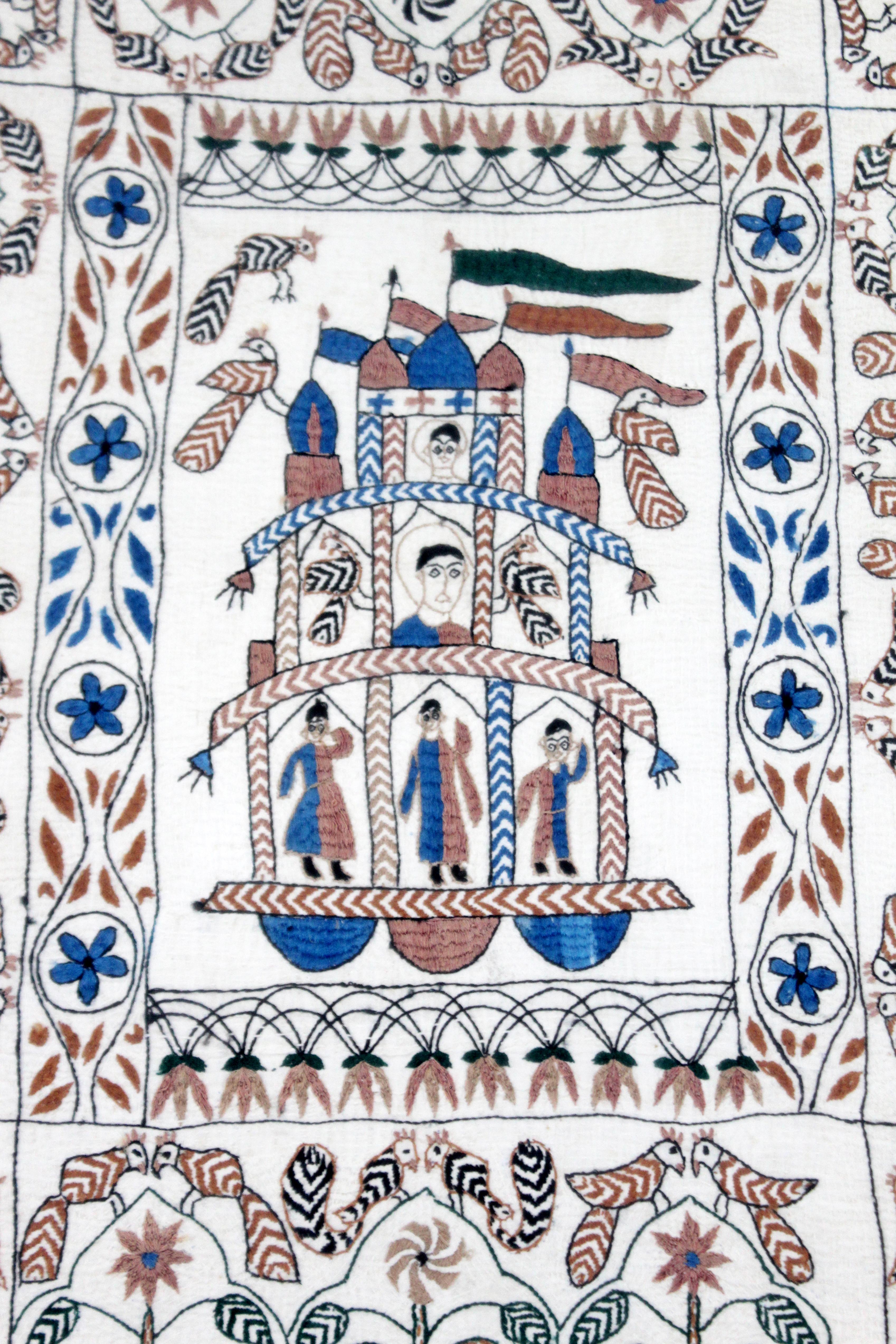 Framed Decorative Ethnic Figurative Tapestry 1