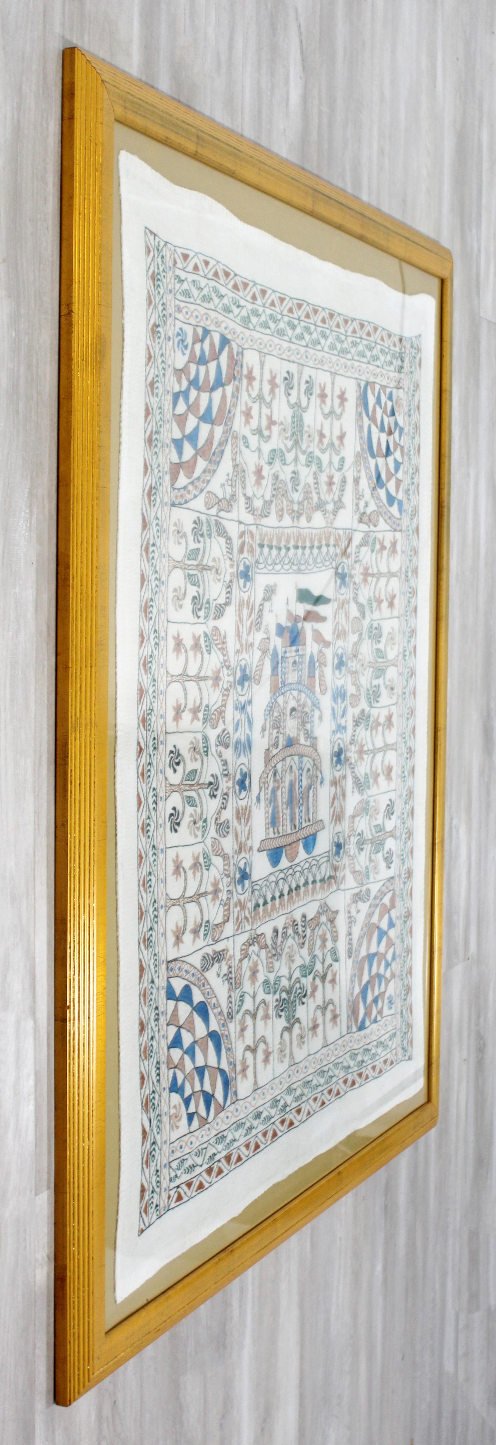 Framed Decorative Ethnic Figurative Tapestry 2