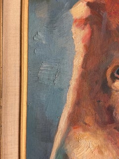 Framed Donkey Painting W/ Antique Frame