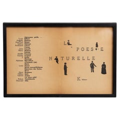 Double page encadrée de "La Poésie Naturelle" par K Éditeur (1949)