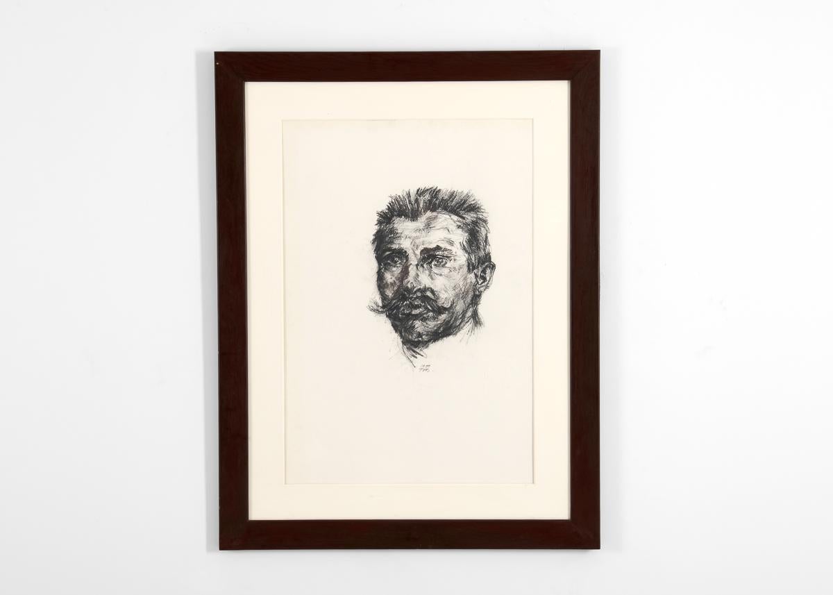 Gerahmte Zeichnung von Rimbaud im Zustand „Gut“ im Angebot in New York, NY