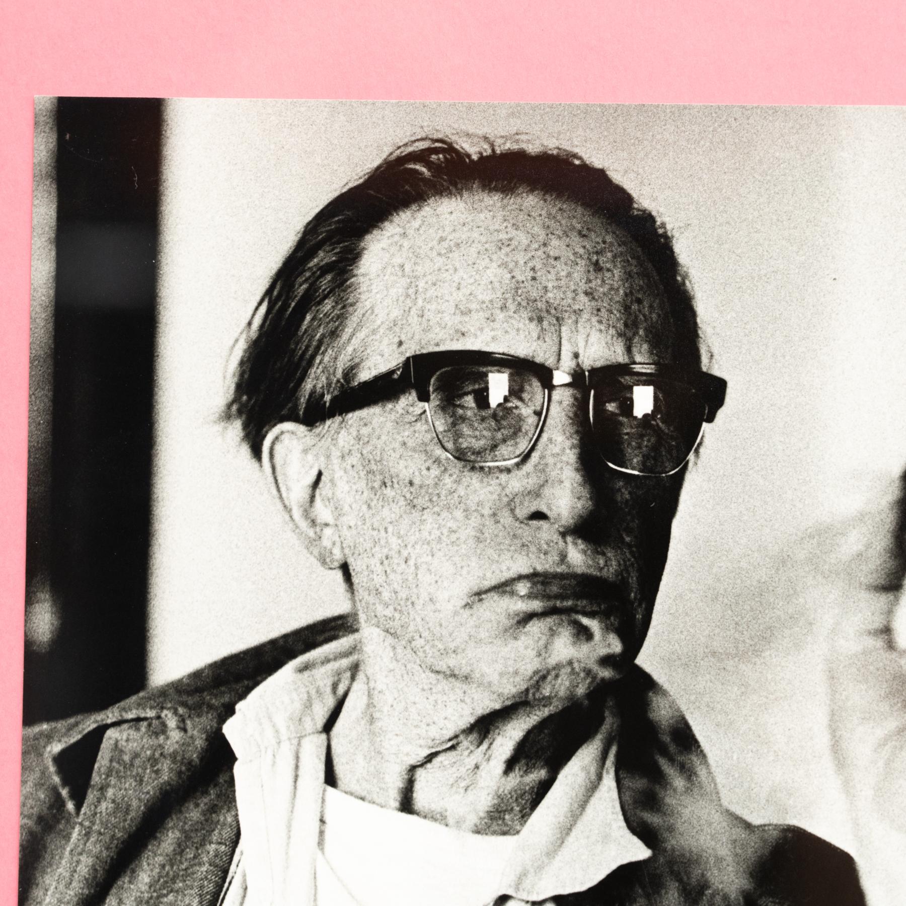 Paper Framed Duchamp in Cadaqués Photography by Xavier Miserachs - Signed and Numbered For Sale