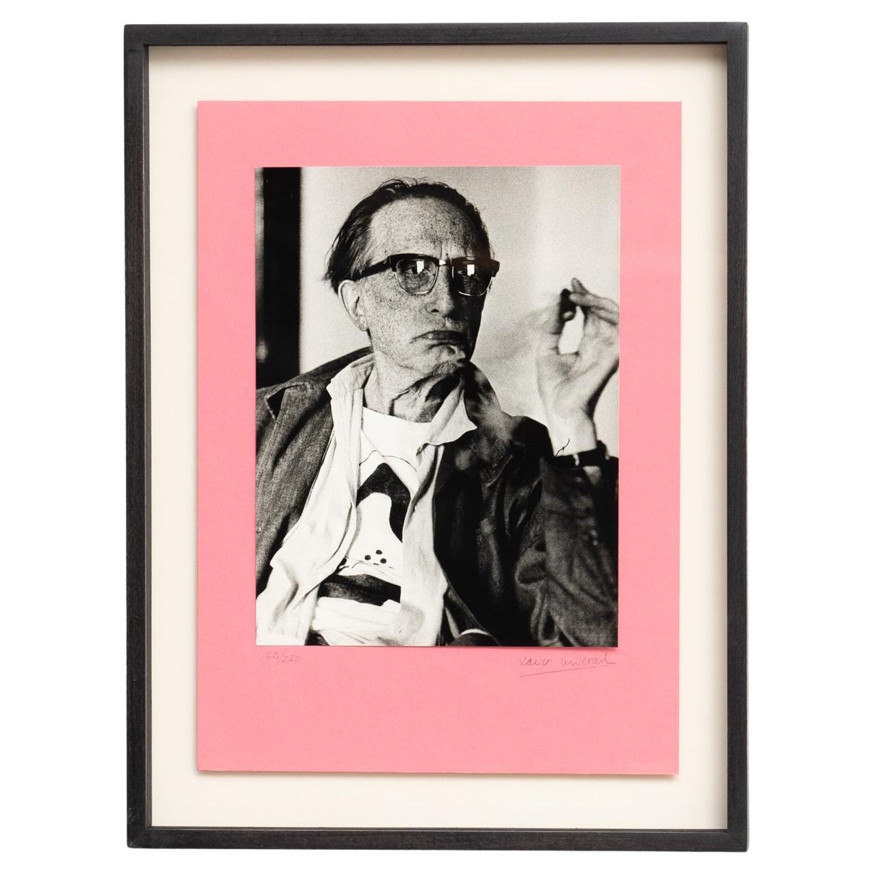Fotografía enmarcada Duchamp en Cadaqués de Xavier Miserachs - Firmada y numerada