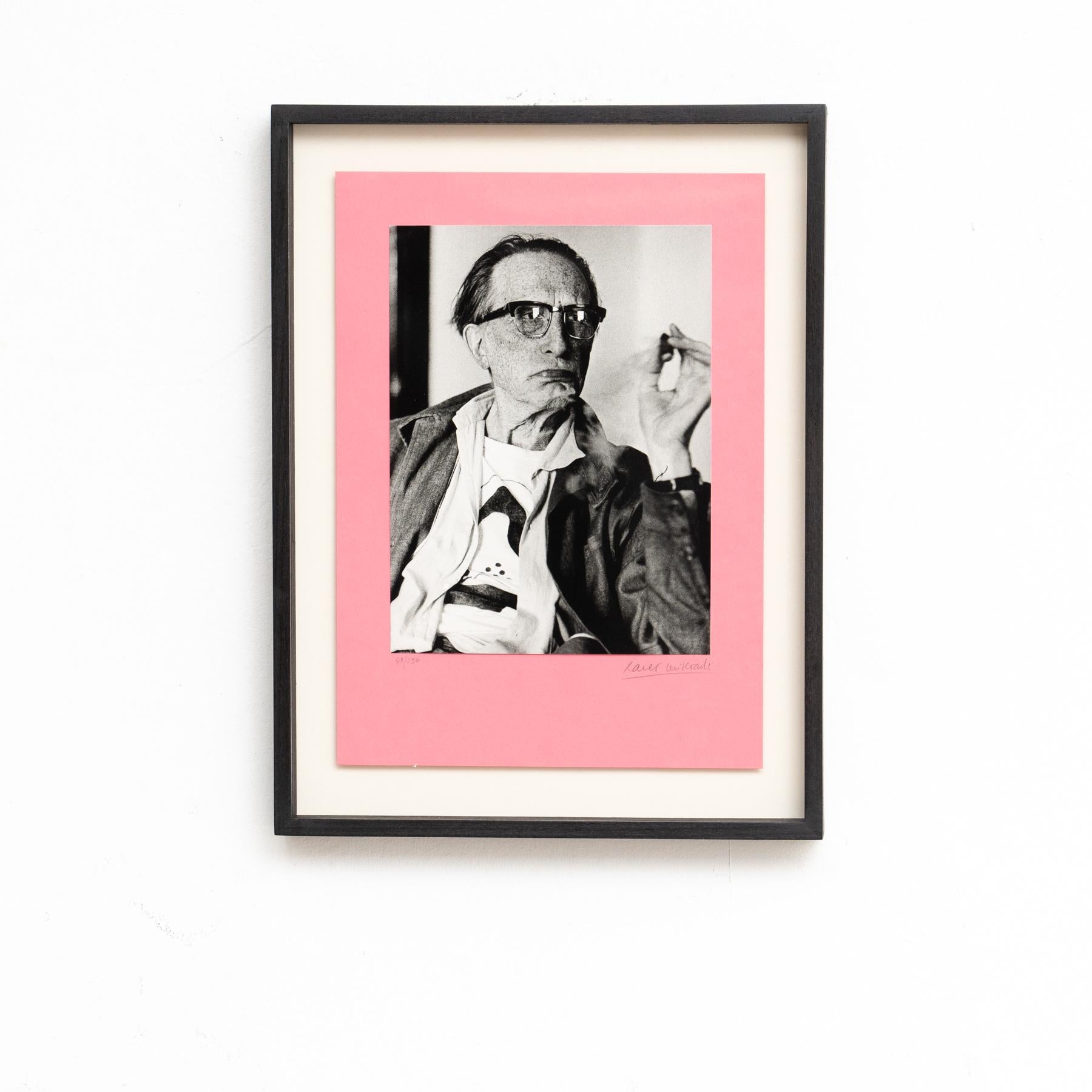 Mid-Century Modern Framed Duchamp-Rrose da Cadaqués Photo by Xavier Miserachs - Signed and Numbered For Sale