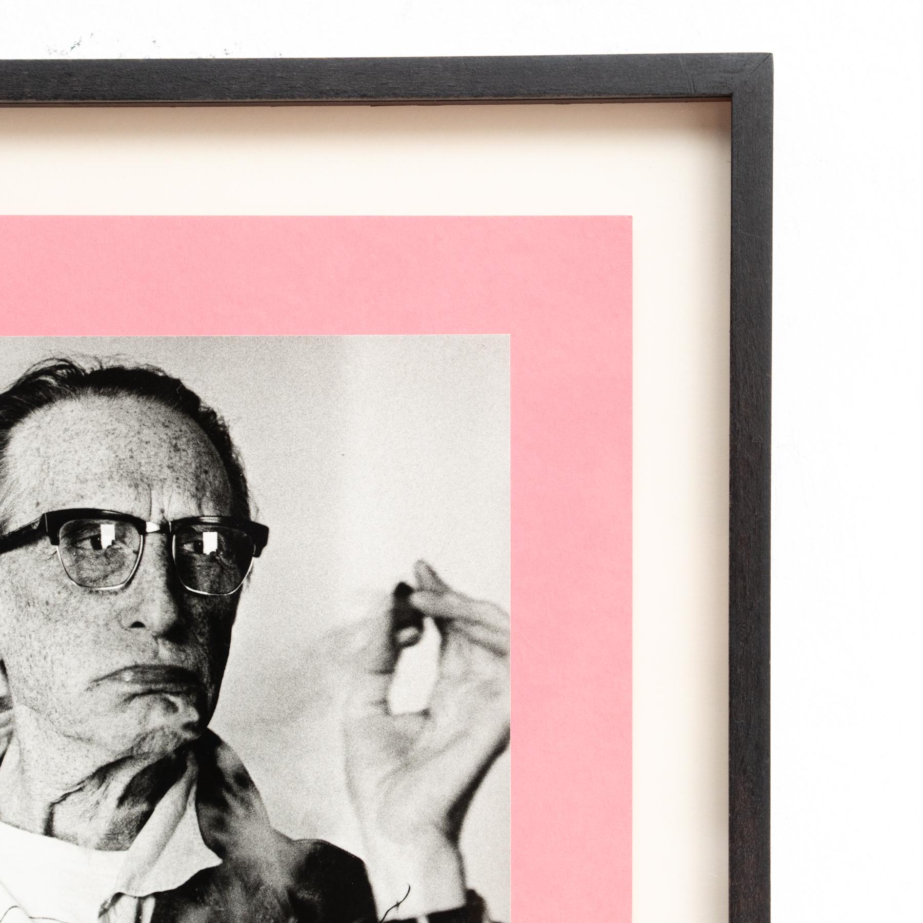 Late 20th Century Framed Duchamp-Rrose da Cadaqués Photo by Xavier Miserachs - Signed and Numbered For Sale