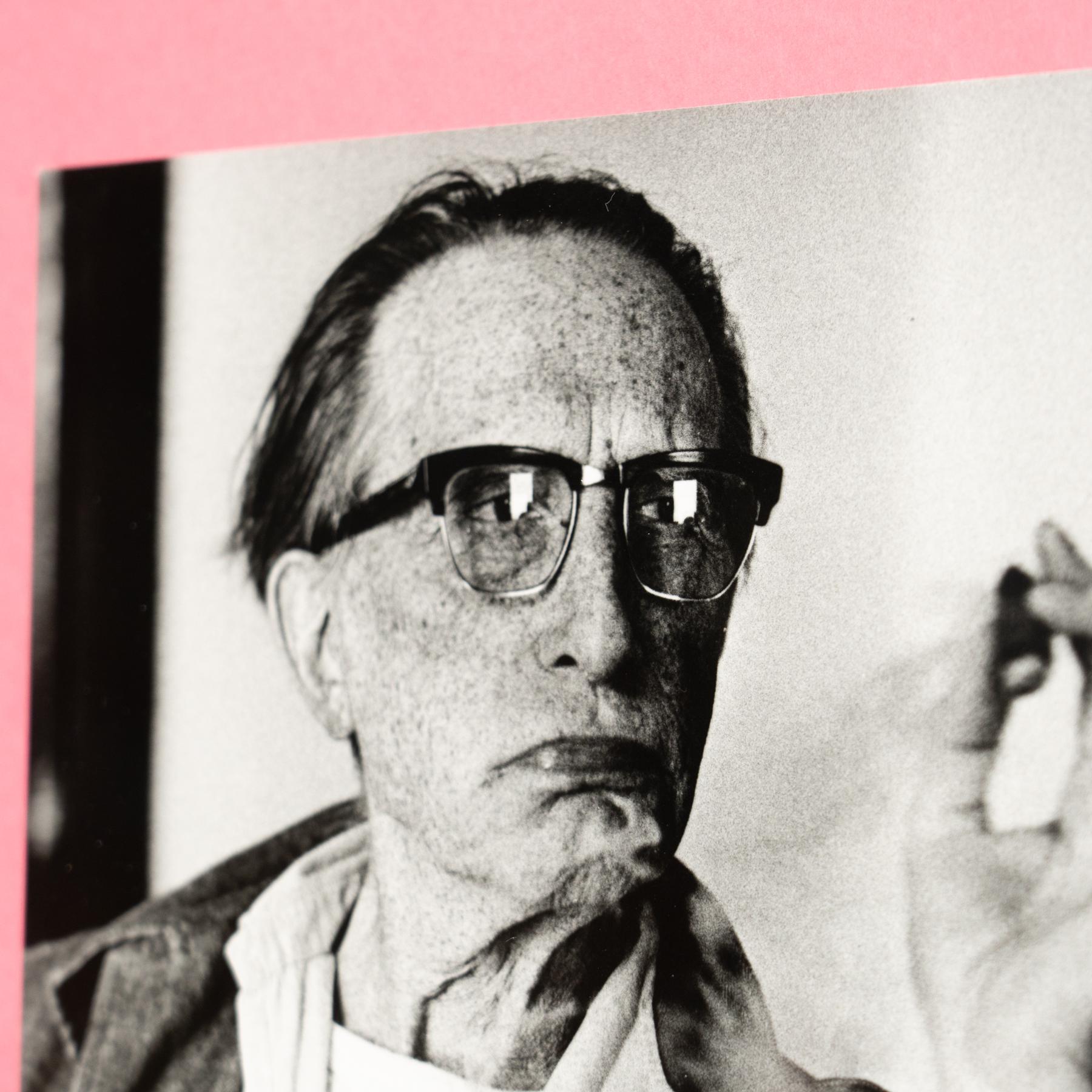 Paper Framed Duchamp-Rrose da Cadaqués Photo by Xavier Miserachs - Signed and Numbered For Sale