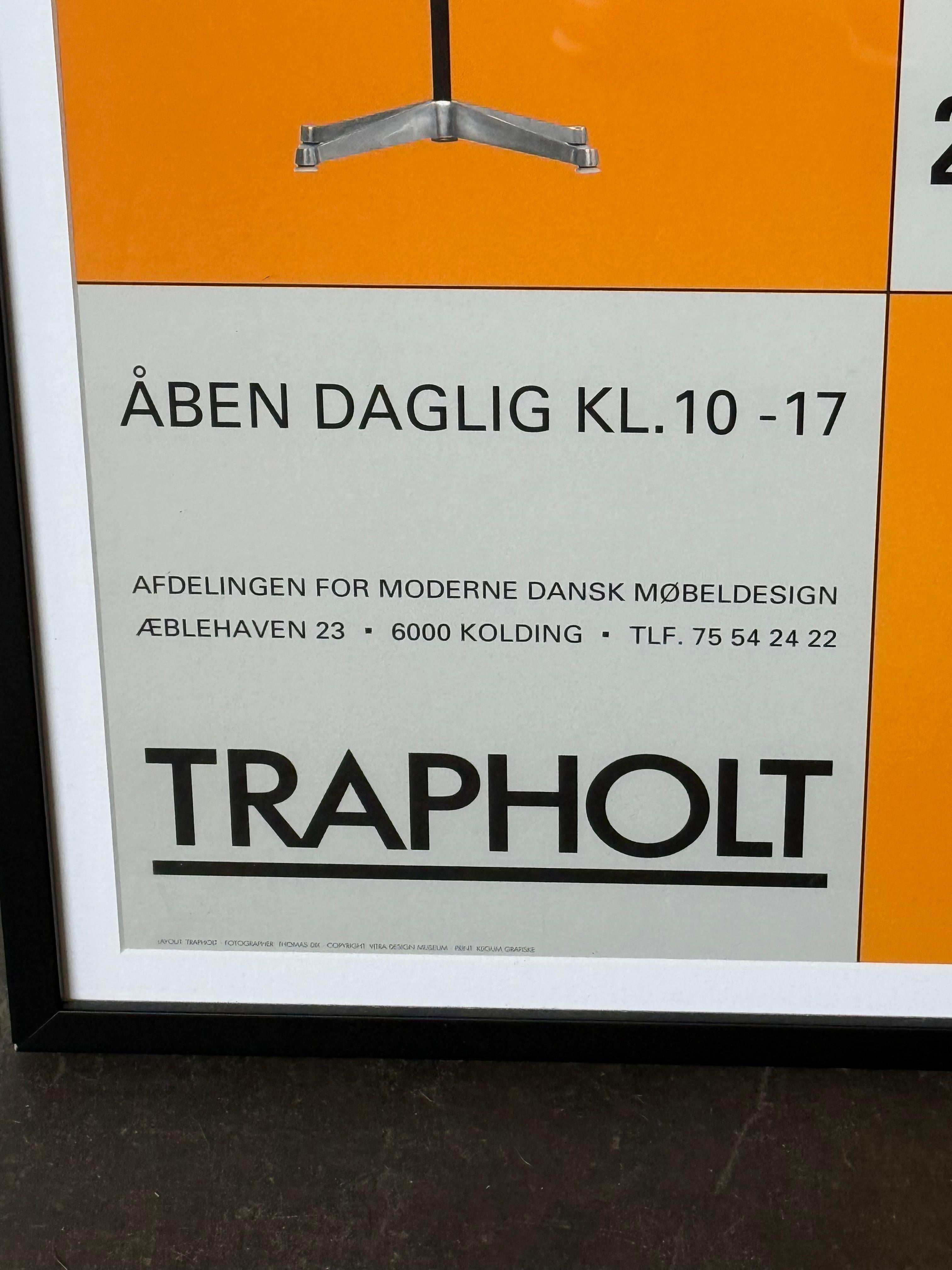Affiche Eames encadrée de l'exposition du musée Trapholt (Danemark) en vente 2