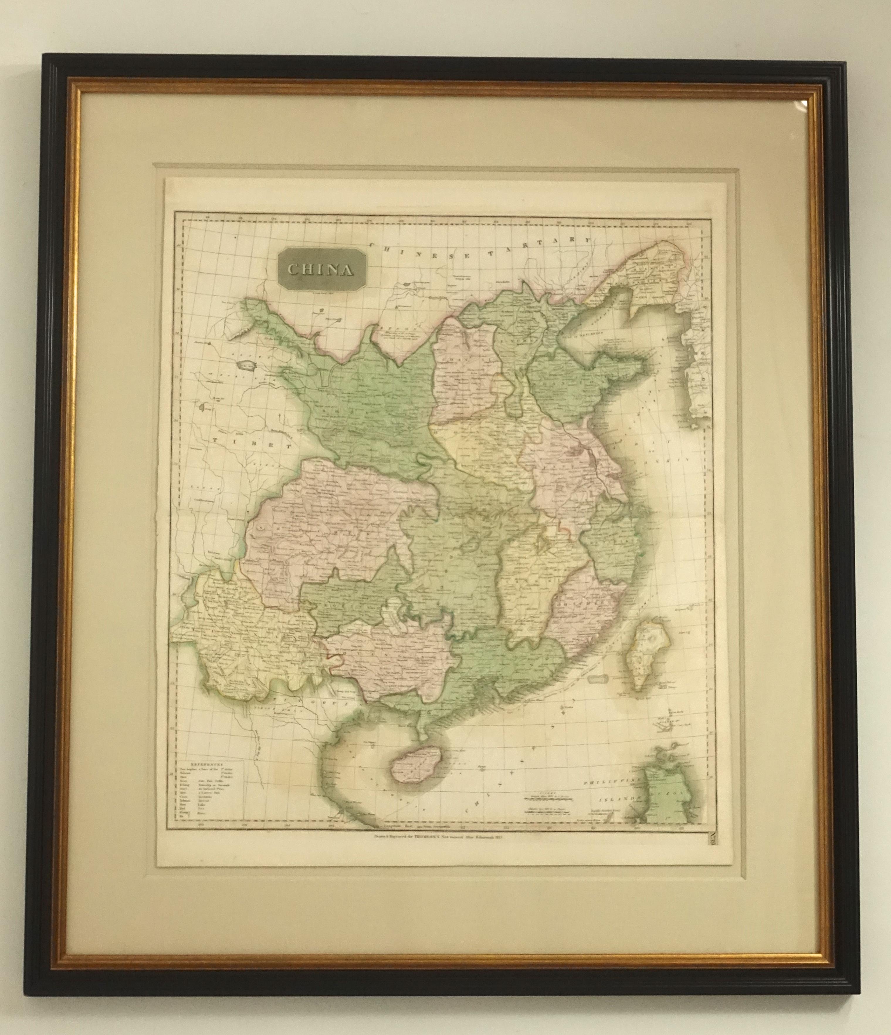 china map 19th century
