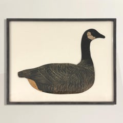 Framed Early 20th Century American Canada Goose Decoy