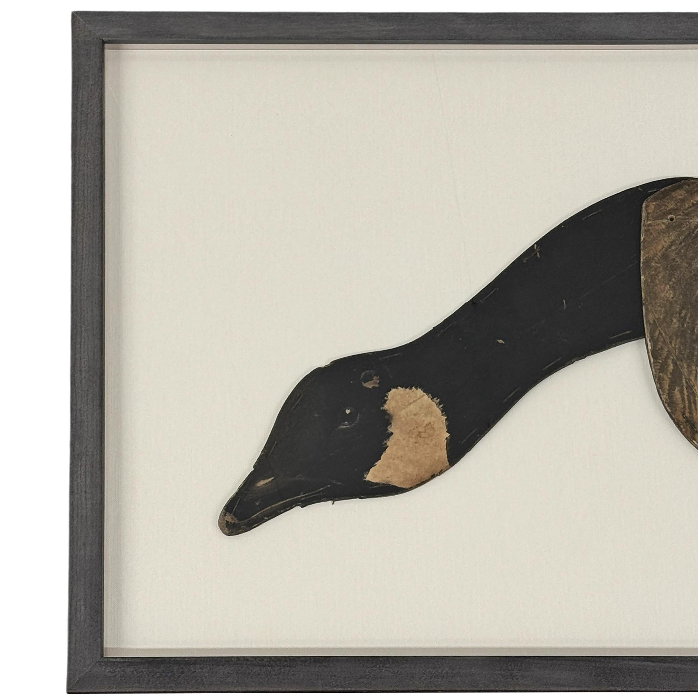 Gerahmter amerikanischer Canada Goose-Köder aus dem frühen 20. (Mitte des 20. Jahrhunderts) im Angebot