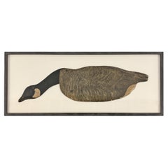 Gerahmter amerikanischer Canada Goose-Köder aus dem frühen 20.