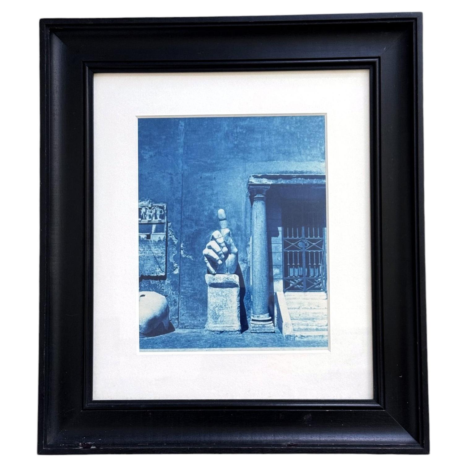Fotografía en cianotipo enmarcada y numerada de John Dugdale