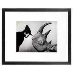 Vintage Framed Editioned Dali Photograph by Philippe Halsman
