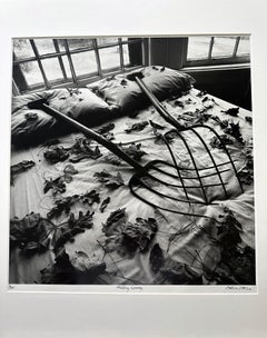 Photographie encadrée et éditée Raking Leaves Arthur Tress