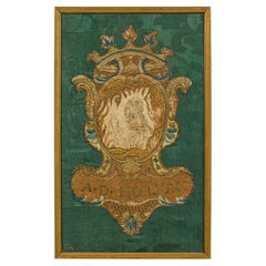 Arazzo ricamato con cornice