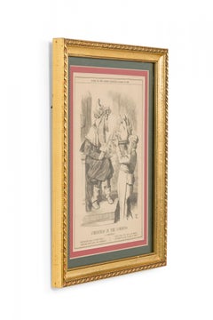 Framed English Print of an Engraving Titled "Christmas in the Commons"