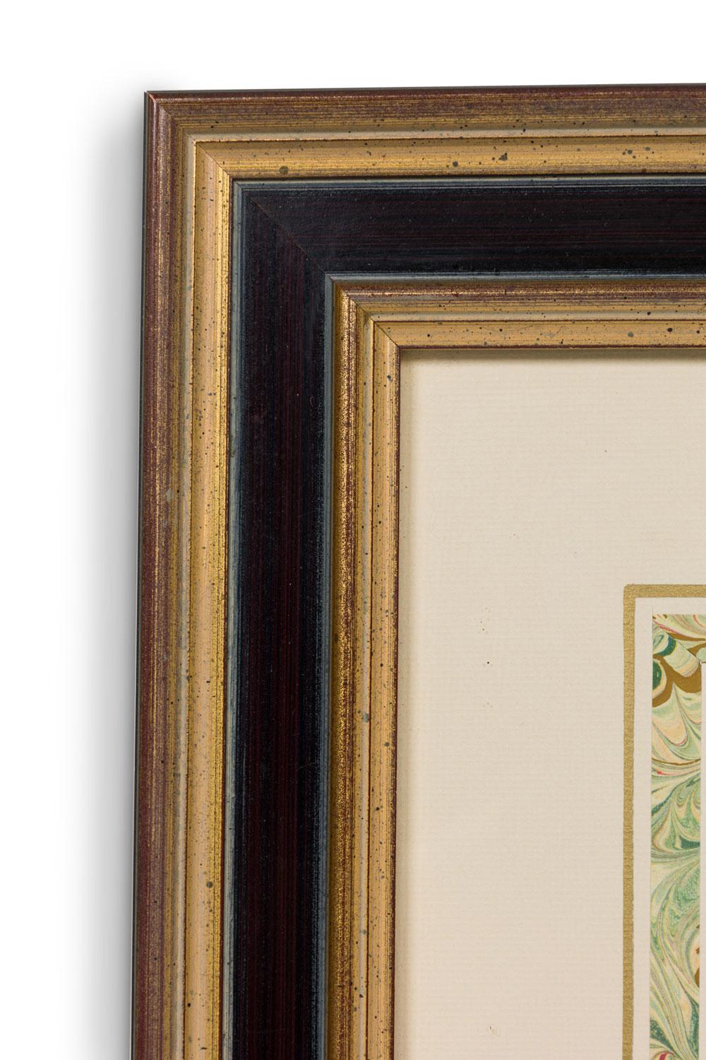 Framed English Victorian Print of a Black Haired Monkey (Viktorianisch) im Angebot