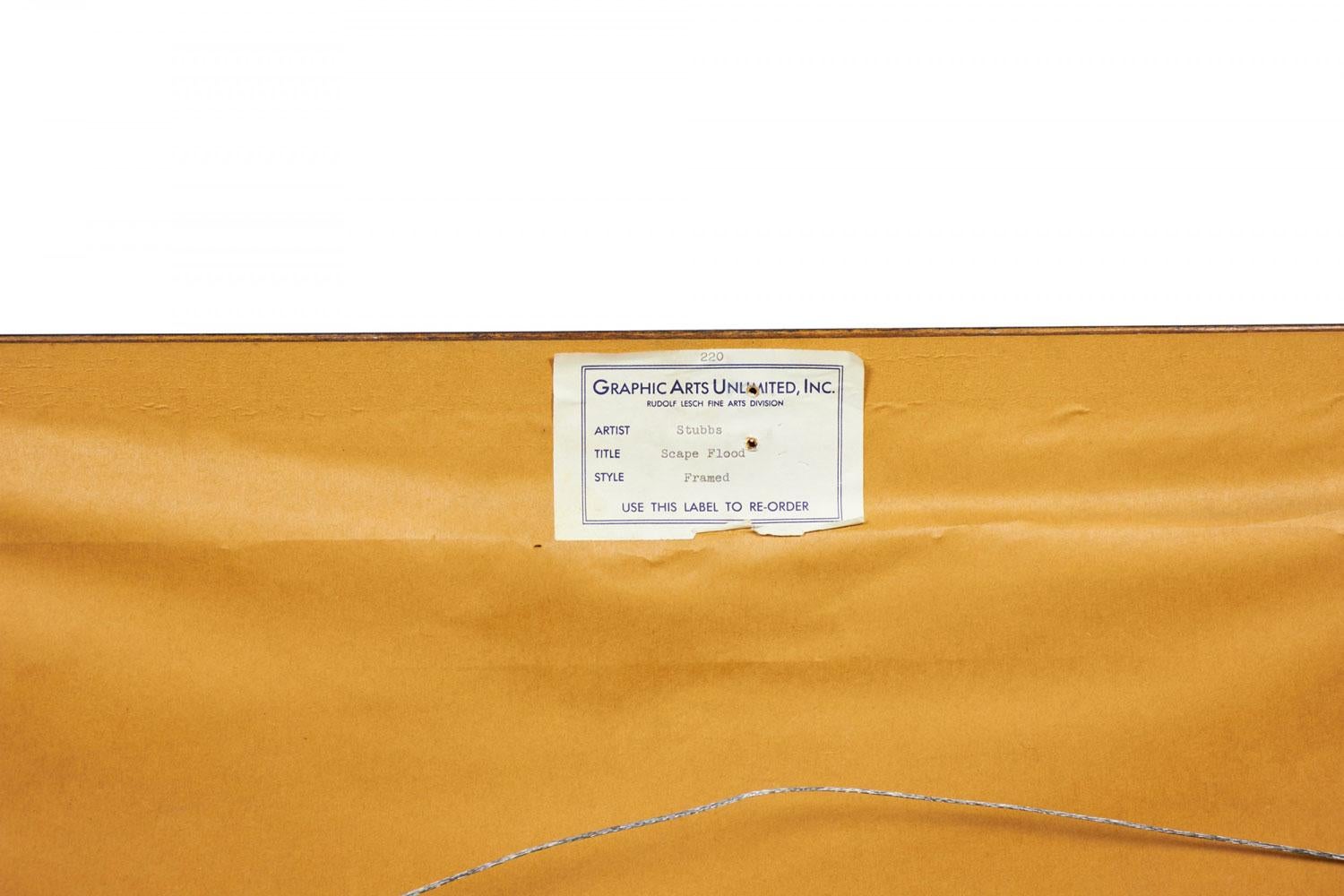 Framed English Victorian Print of a Painting of a Boy and His Horse im Zustand „Gut“ im Angebot in Queens, NY