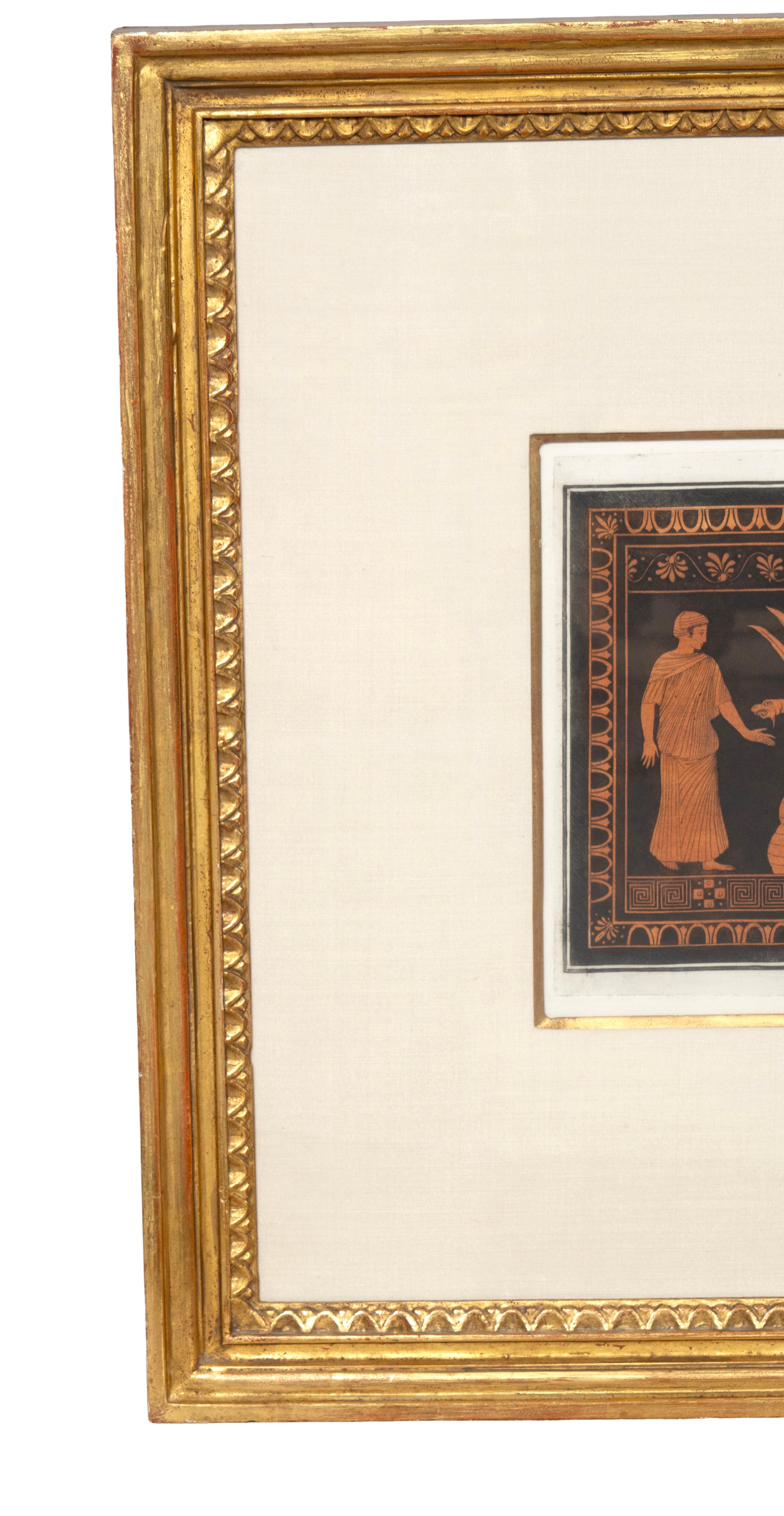 Grand Tour Framed Engraving By Sir William Hamilton For Sale
