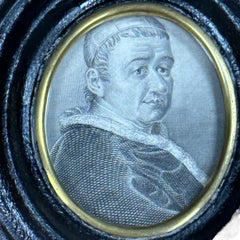 Framed Engraving Portrait Renaissance Medici Pope, Leo X (1474-1521), 1860s