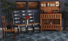 Framed Engraving Print of Crested Grebe Bird, France, 20th Century